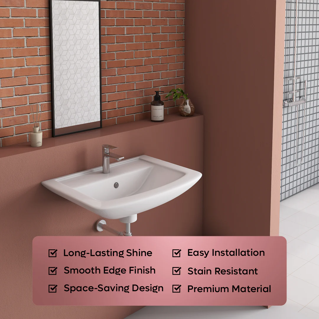 Wall Mounted Wash Basin (Lily) - Image 4