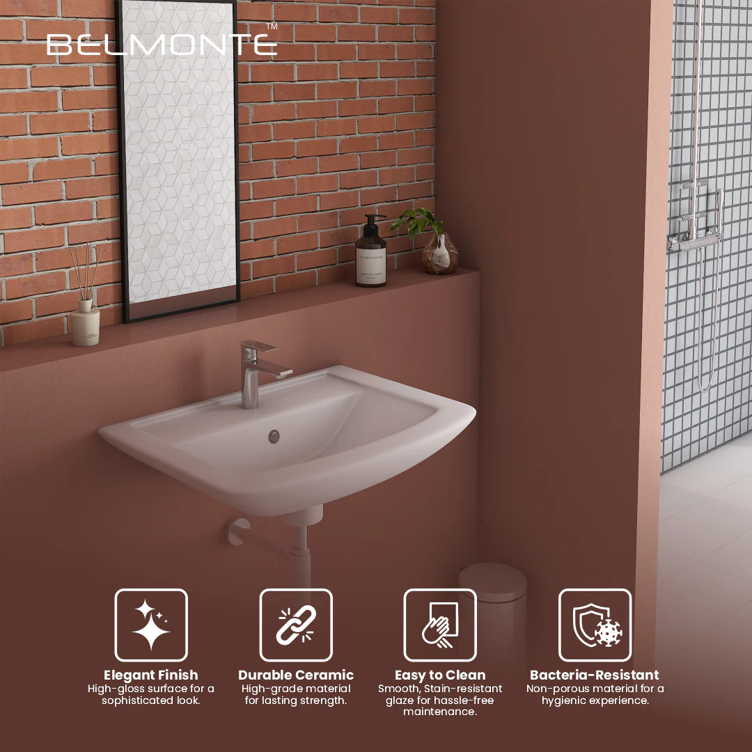 Wall Mounted Wash Basin (Lily) - Image 8