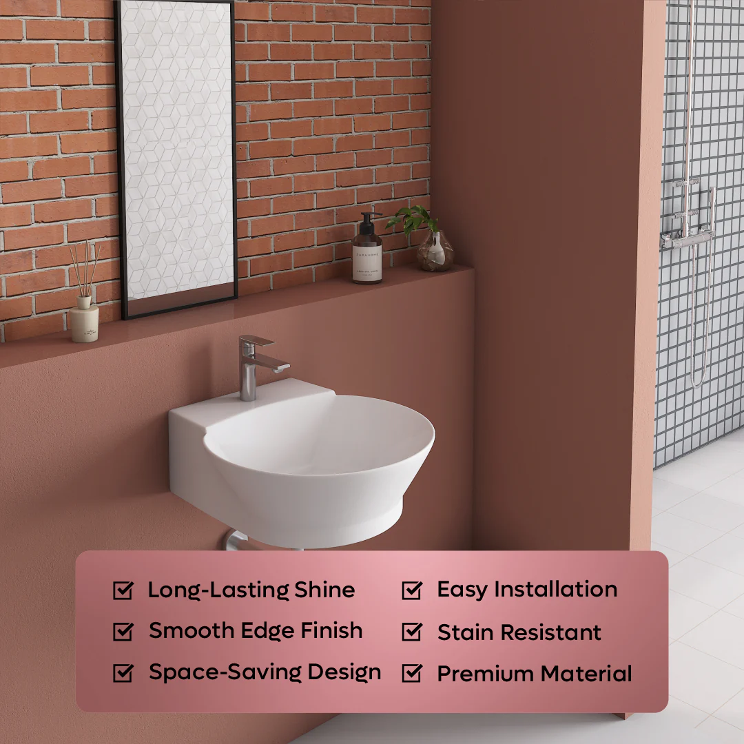 Wall Mounted Wash Basin (Liva) - Image 4