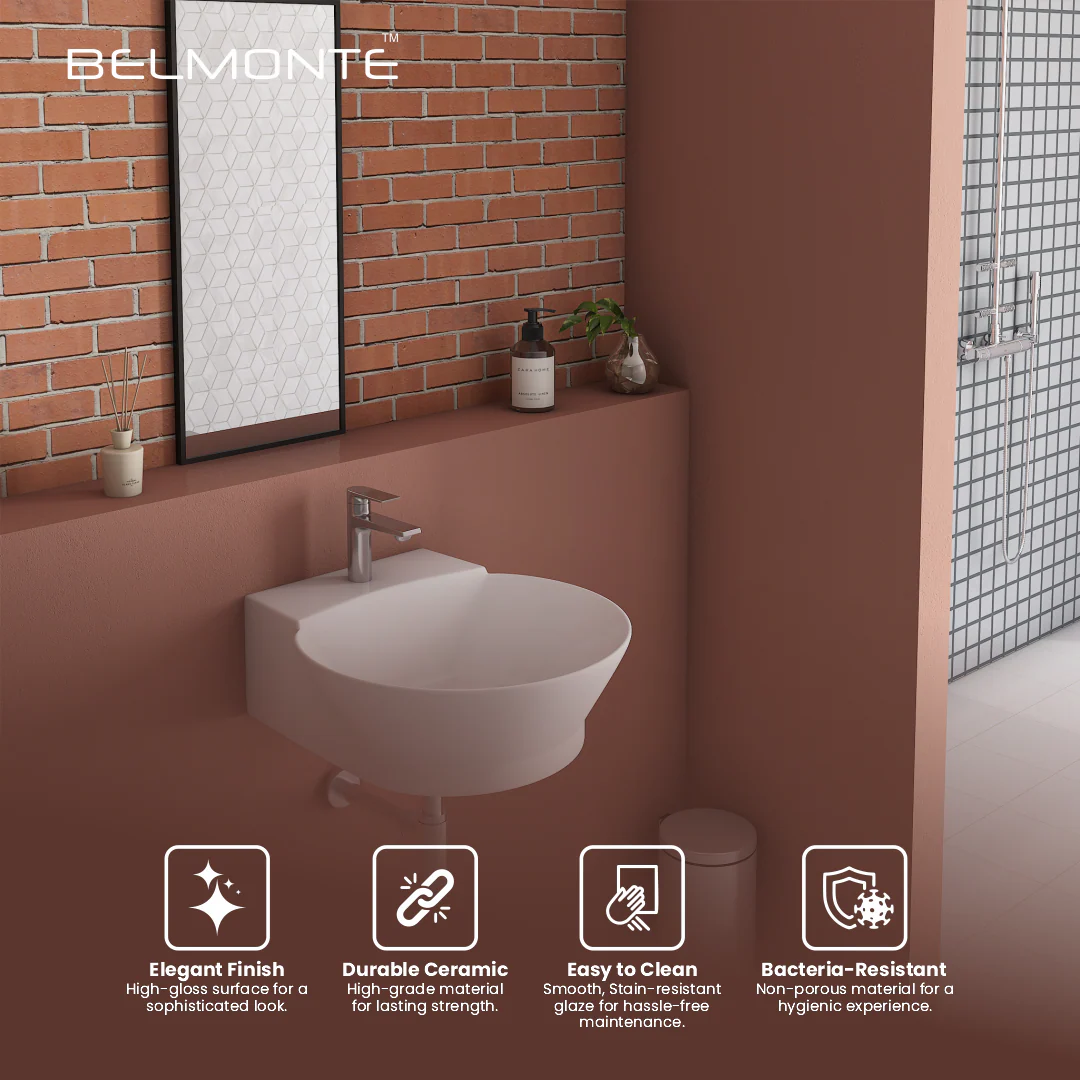 Wall Mounted Wash Basin (Liva) - Image 8