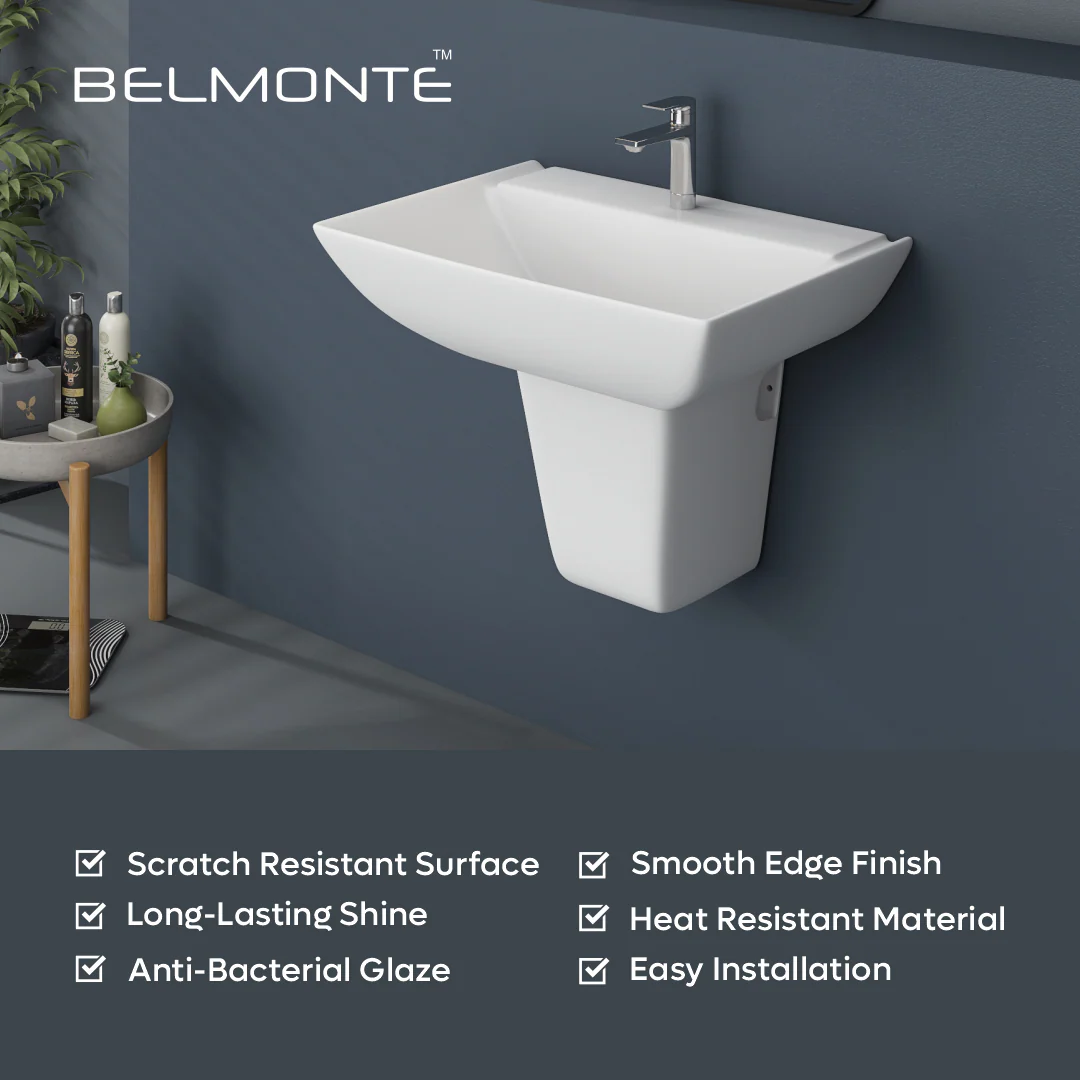 Wash Basin Half Pedestal Set (Volvo) - Image 3