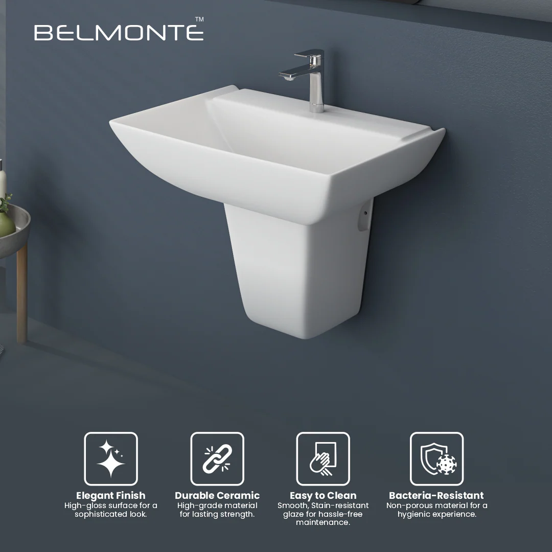 Wash Basin Half Pedestal Set (Volvo) - Image 6