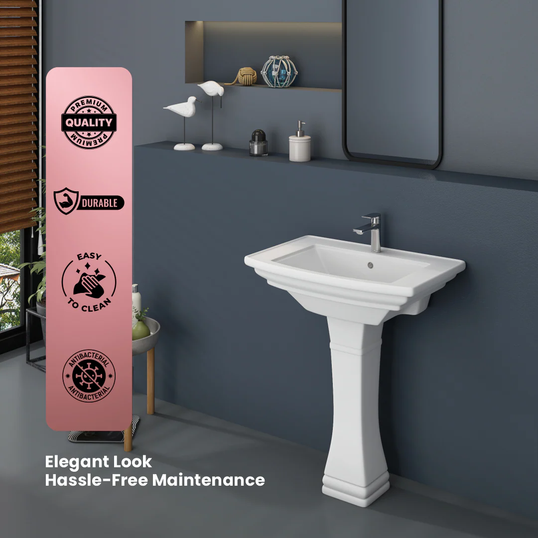 Wash Basin Pedestal Set (Battle) - Image 3