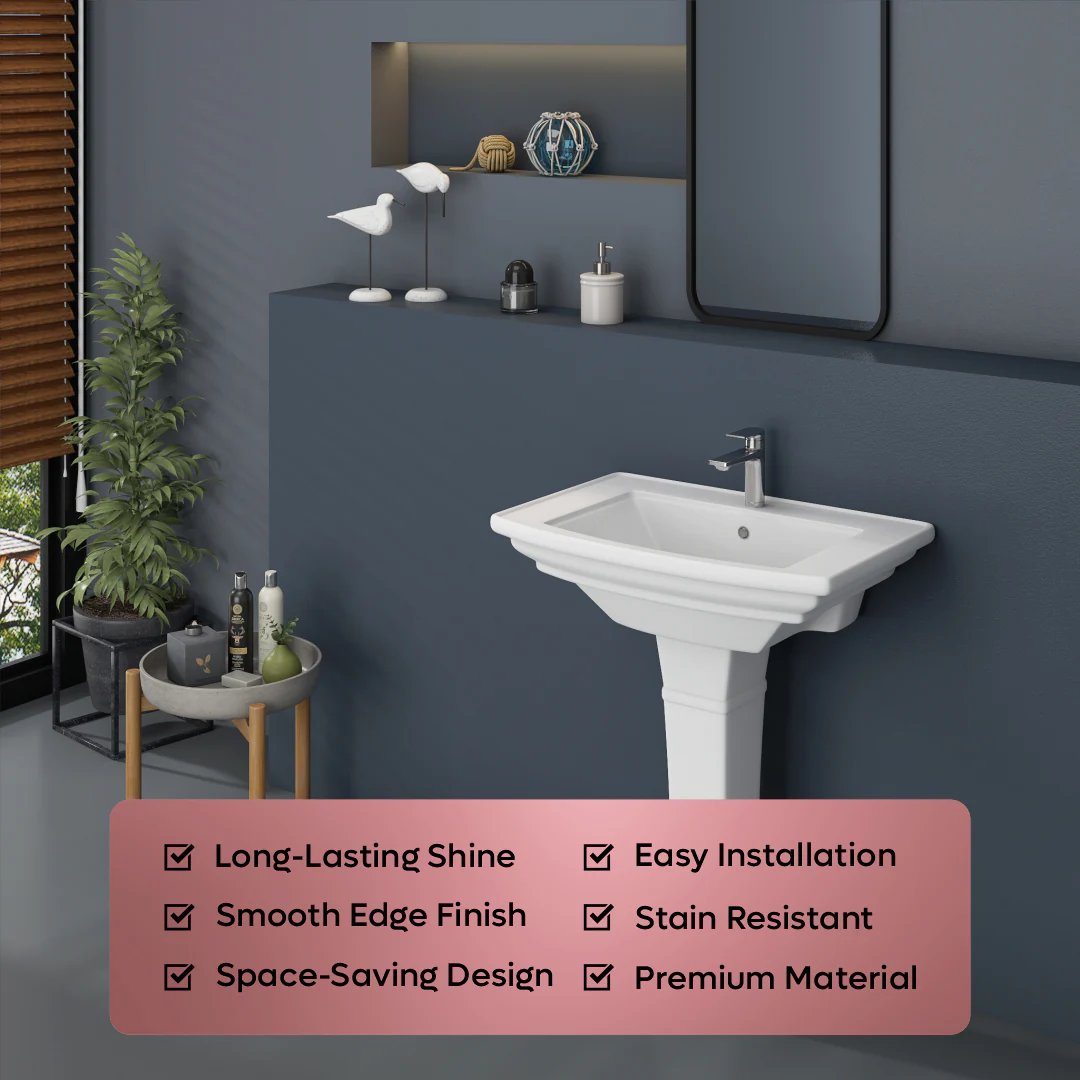 Wash Basin Pedestal Set (Battle) - Image 5