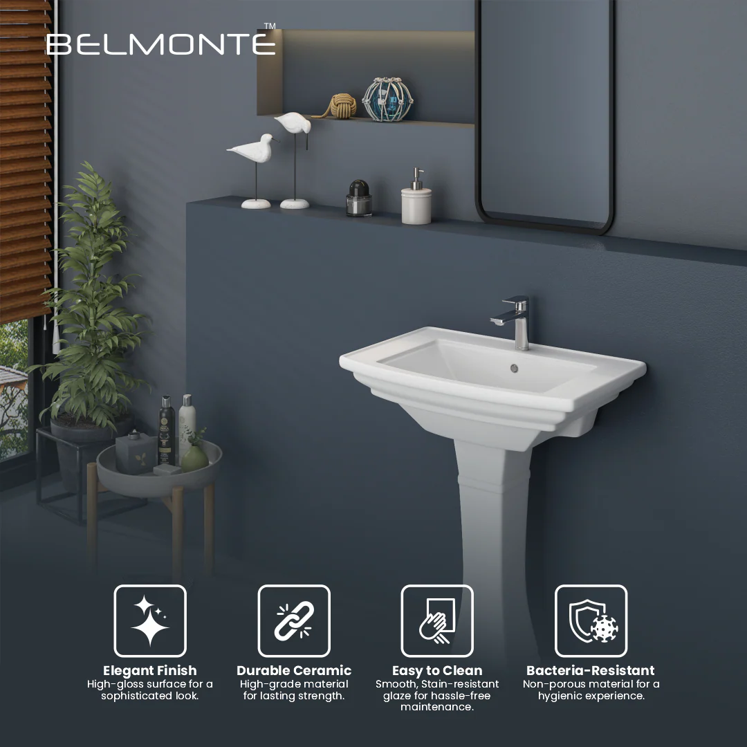 Wash Basin Pedestal Set (Battle) - Image 6